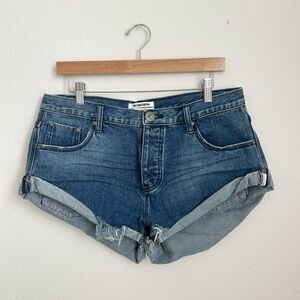 One Teaspoon Bandits Cuffed Shorts - Size 29